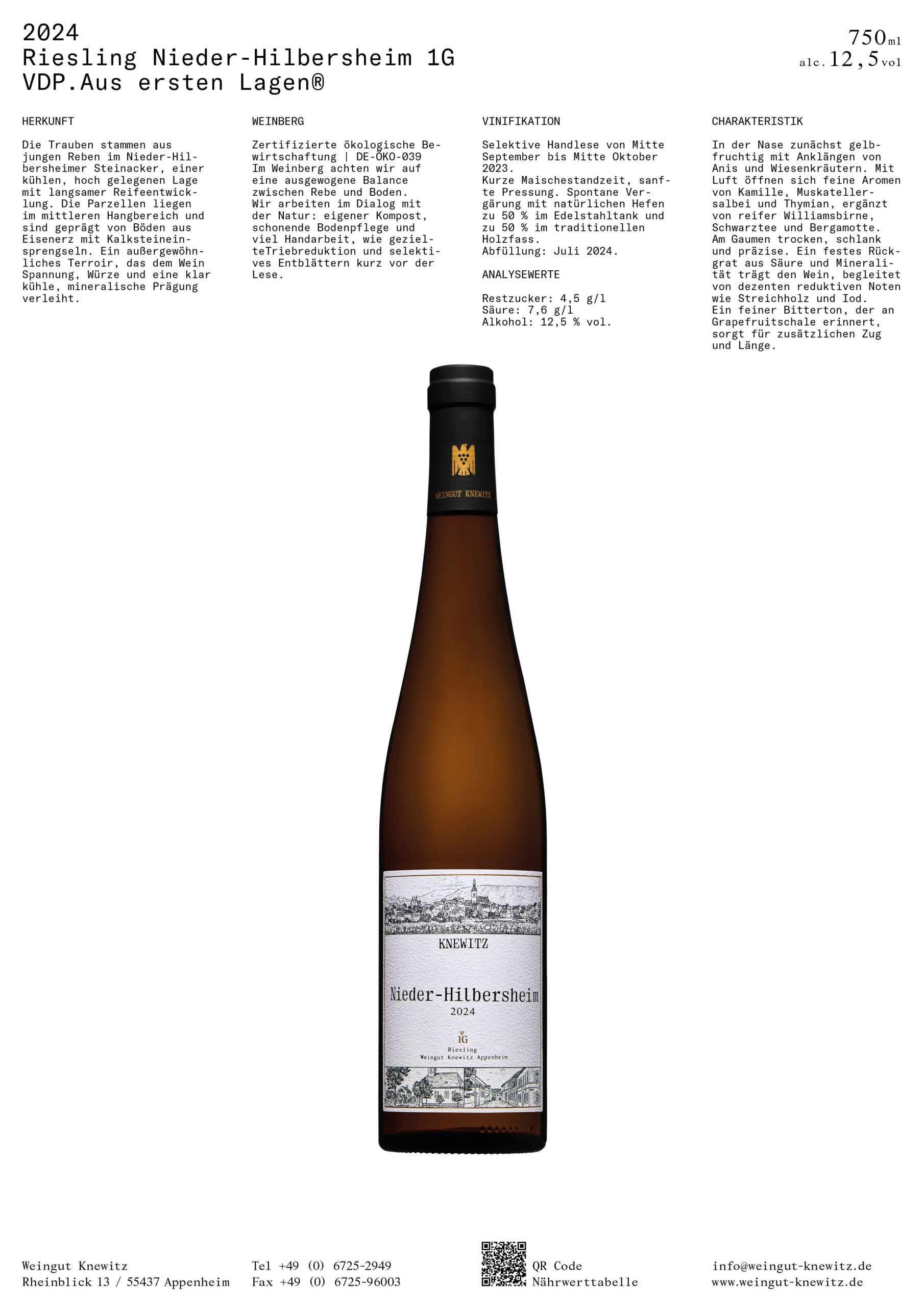 NIEDER-HILBERSHEIM 1G Riesling trocken
